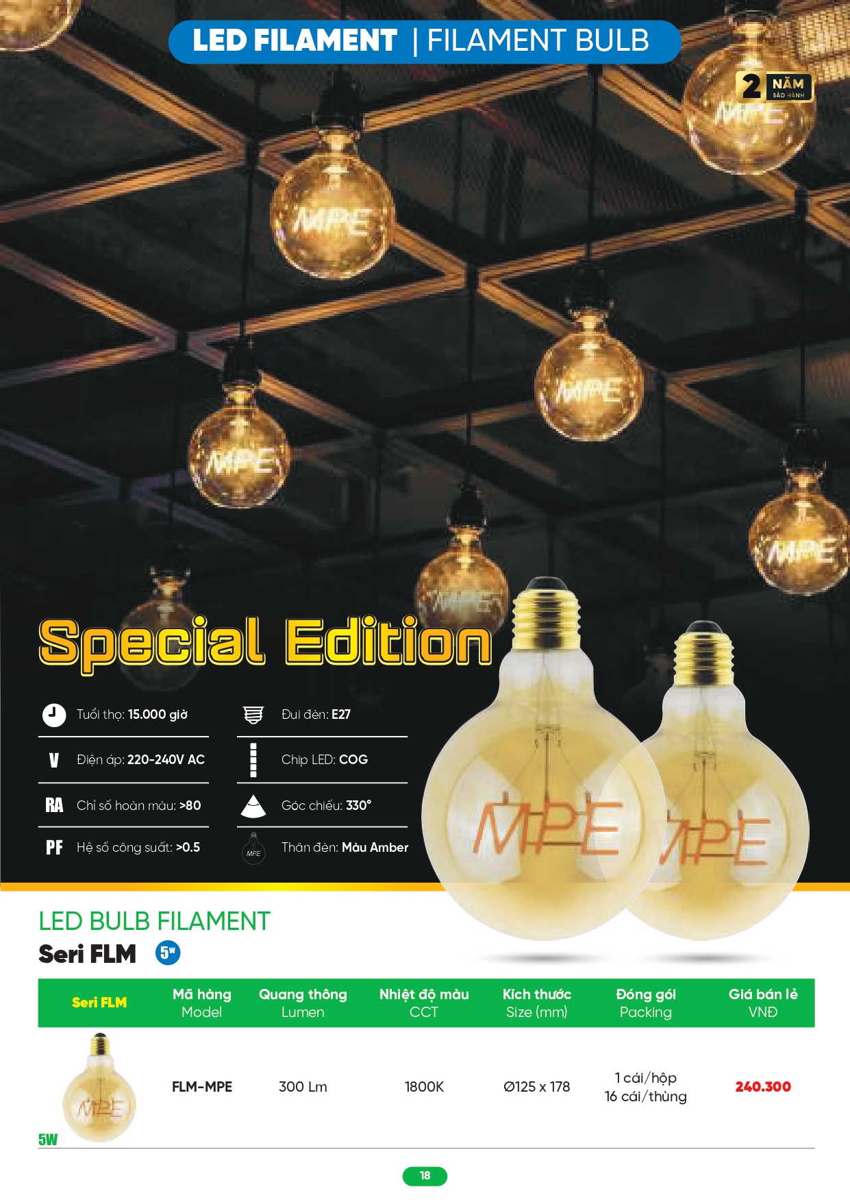 Bảng giá đèn LED MPE 2026